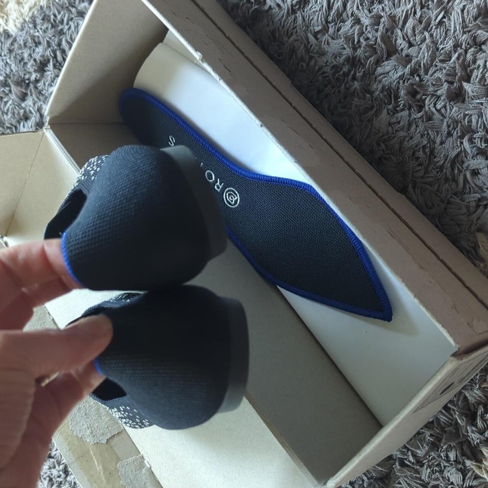 Rothy's Slate Metallic Size 10 Women's Flats - Picture 6 of 7